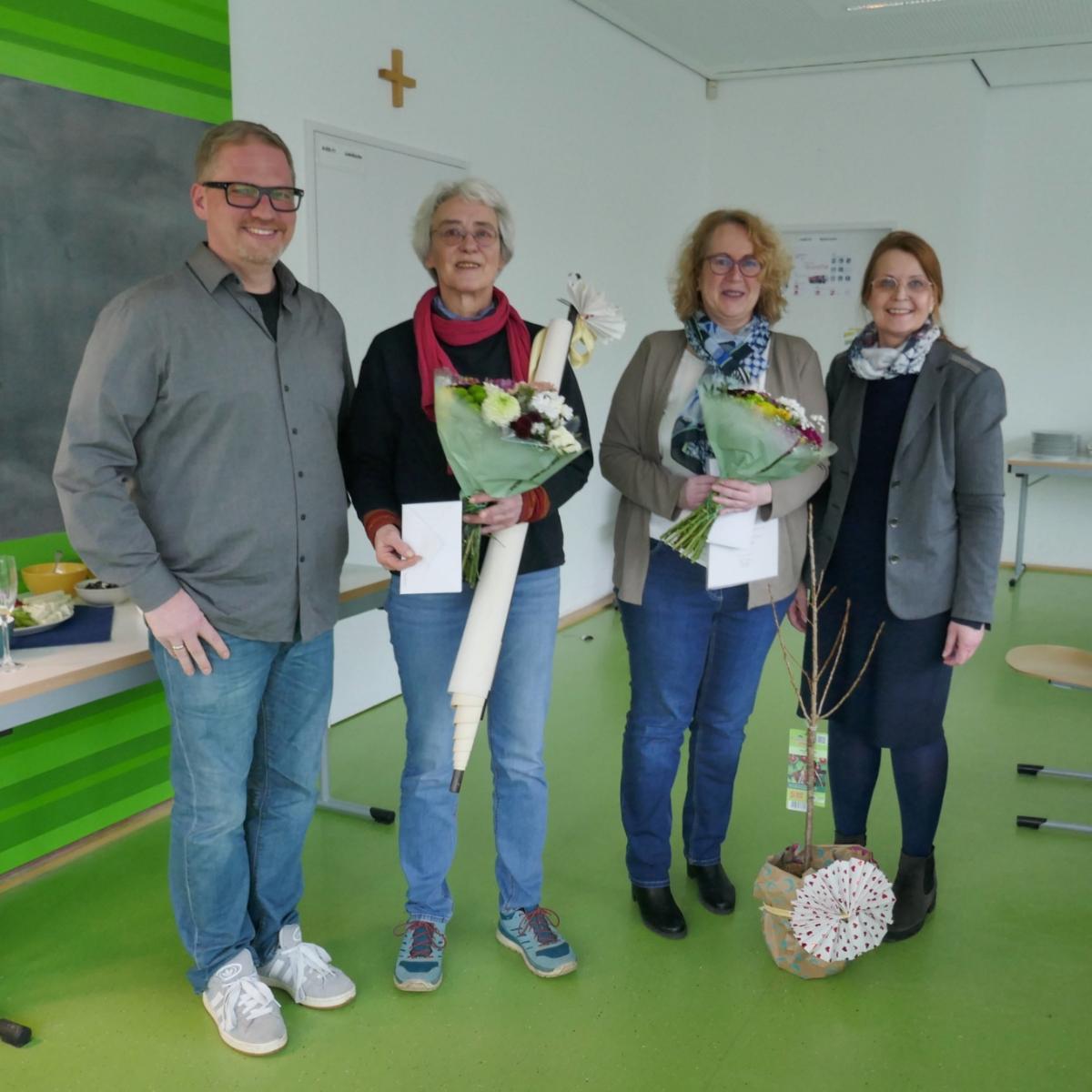 Verabschiedung der Realschullehrerinnen Lucia Beckmann und Petra Gasper