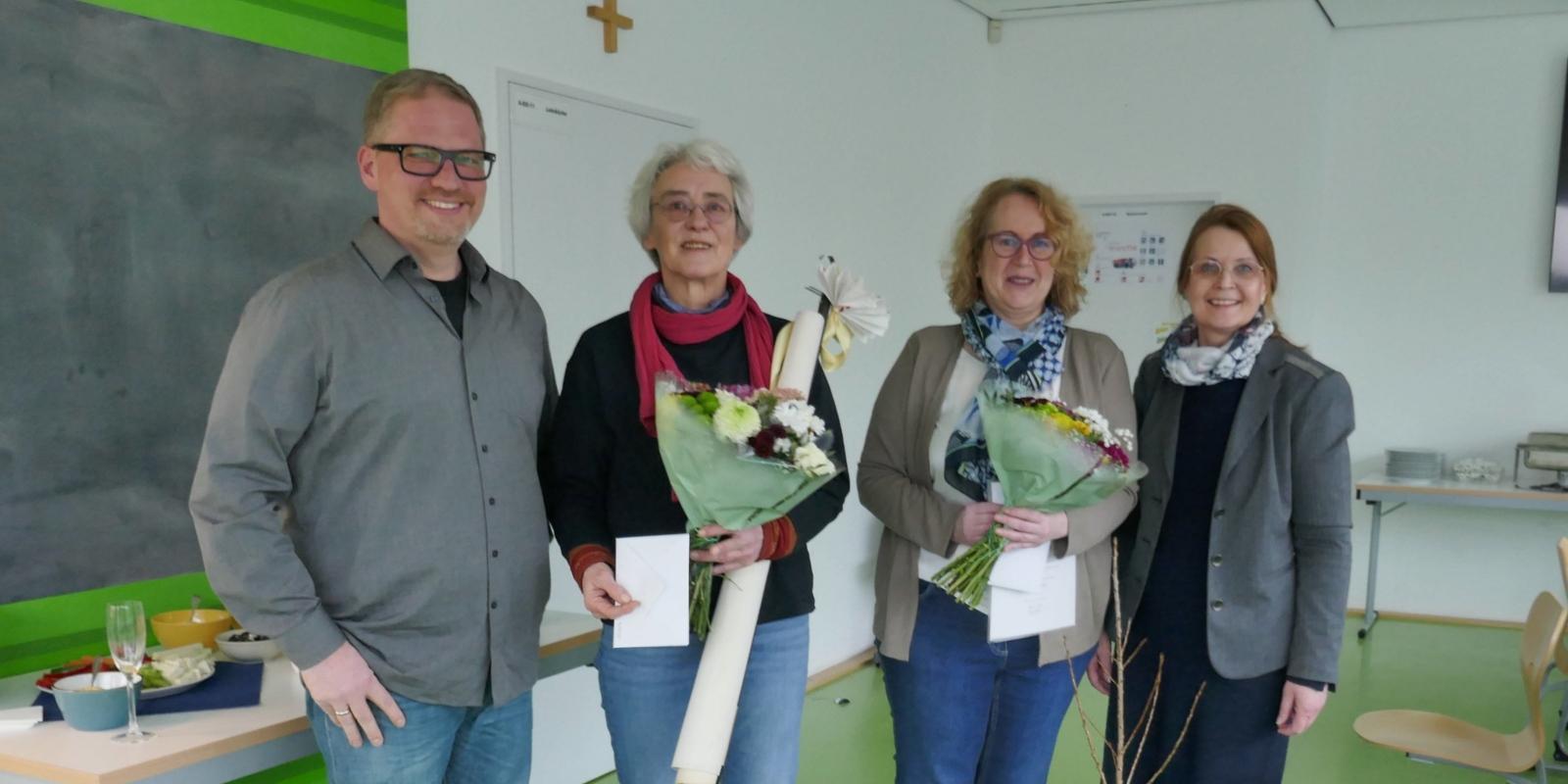 Herr Stolberg, Frau Beckmann, Frau Gasper, Frau Tannenläufer