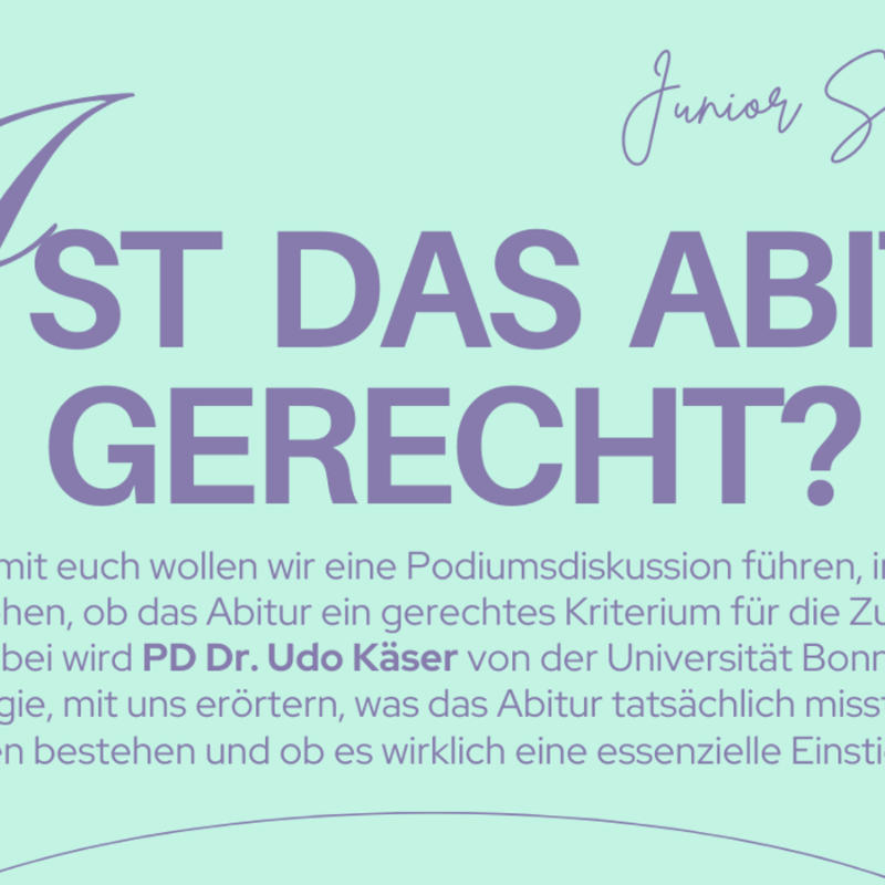 Einladung zum Junior Science Café am 14.03.2026, 16-19Uhr, Forum USH