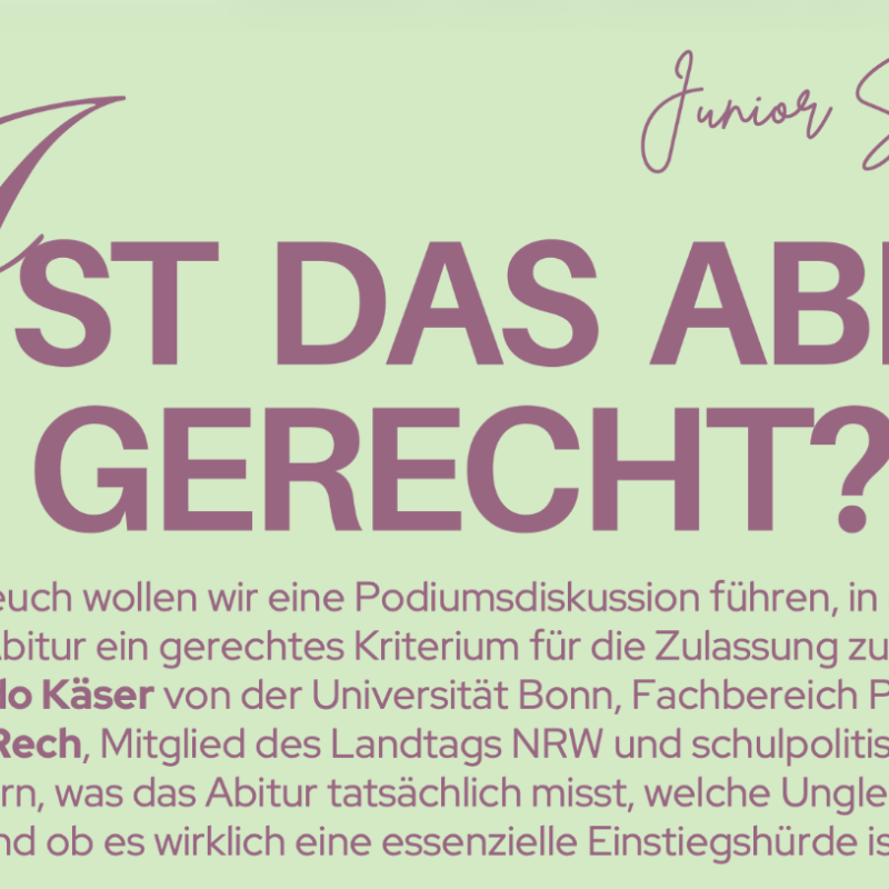 Einladung zum Junior Science Café am 14.03.2026, 16-19Uhr, Forum USH