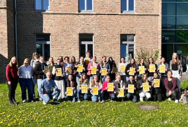 Eine Urkunde zur Belohnung.