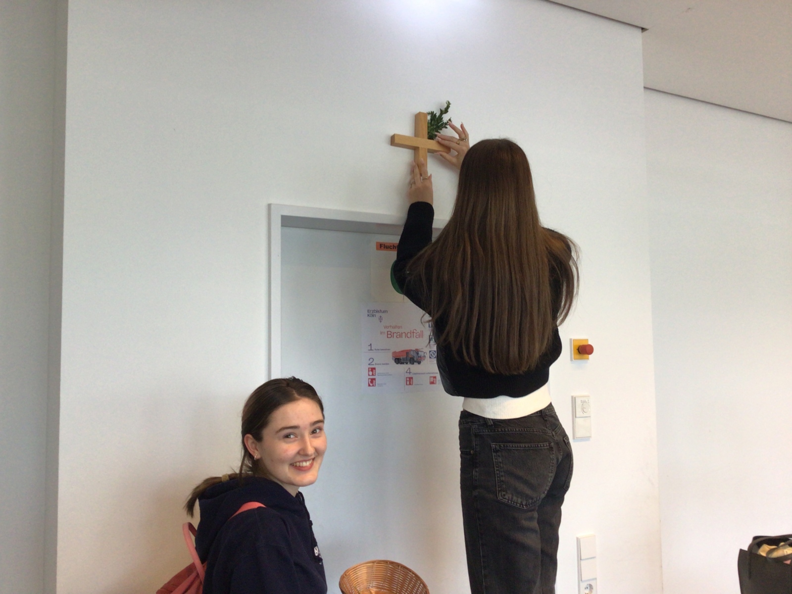 Palm im Angela-Trakt (Schuelerinnen EF)