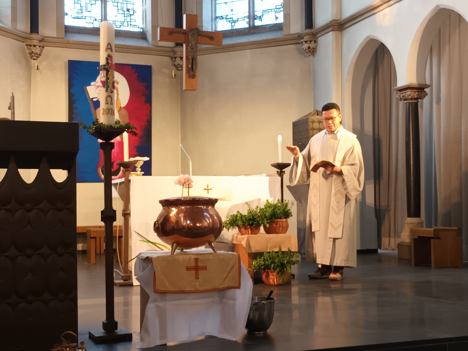 Segnung der Palmzweige (Pater Ino)