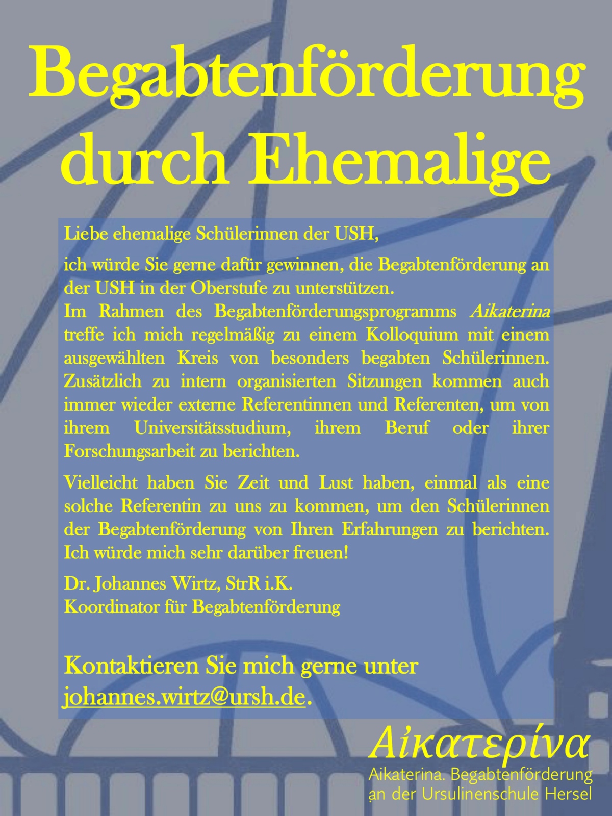 Begabtenförderung durch Ehemalige