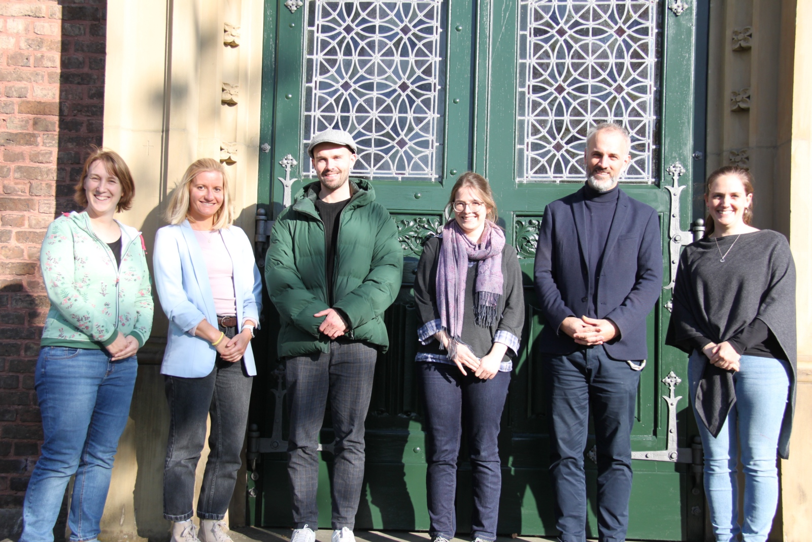 Ausbildungsbeauftragte Fr. Korte, Frau Schmitz, Herr Esser, Frau Müller, Schulleiter Herr Dr. Oerder und Ausbildungsbeauftragte Frau Lehn