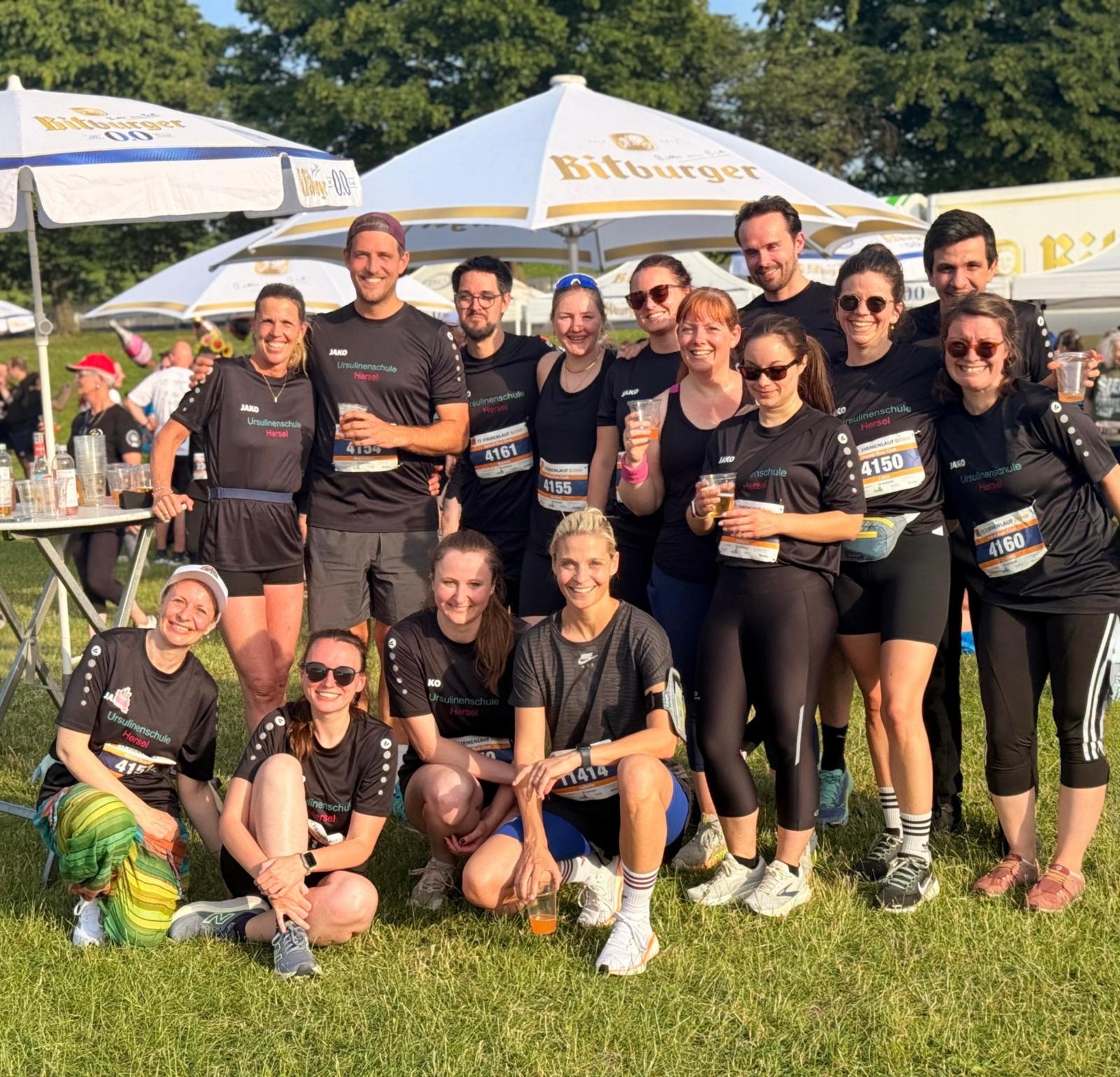 USH-Lehrkräfte beim Firmenlauf in Bonn (nachher)