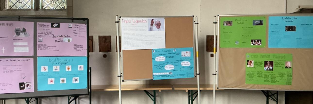 Unterrichtsreihe „Papst-Sein“ im katholischen Religionsunterricht der G10a