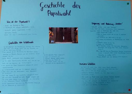 Plakat Papstwahl