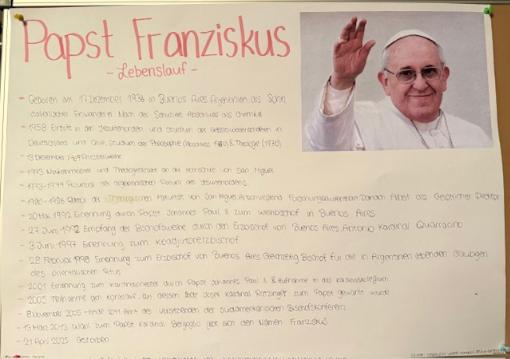 Plakat Papst Franziskus