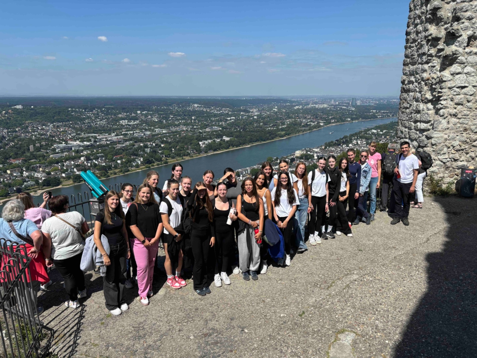 Kursfoto, Exkursion Siebengebirge E-Stufe 11.07.