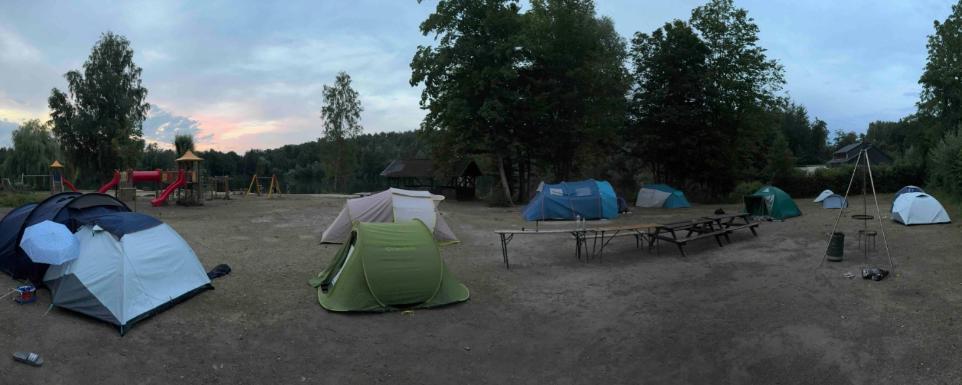 Camping bei komplizierter Wetterlage