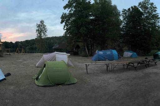 Camping bei komplizierter Wetterlage