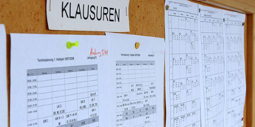 Abitur_Aushang_Klausuren