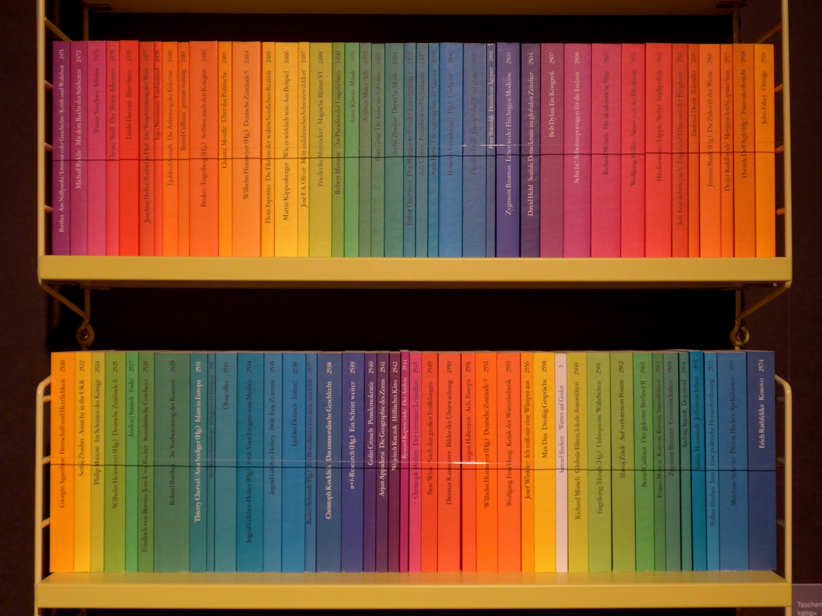 Literatur ist seit dem 19. Jahrhundert der Bereich aller mündlich (etwa durch Versformen und Rhythmus) oder schriftlich fixierten sprachlichen Zeugnisse. Man spricht in diesem „weiten“ Begriffsverständnis etwa von „Fachliteratur“ oder „Notenliteratur“ (Partituren) im Blick auf die hier gegebene schriftliche Fixierung. Bücher, Farben, Ex-Bild-DB-ID: 16488