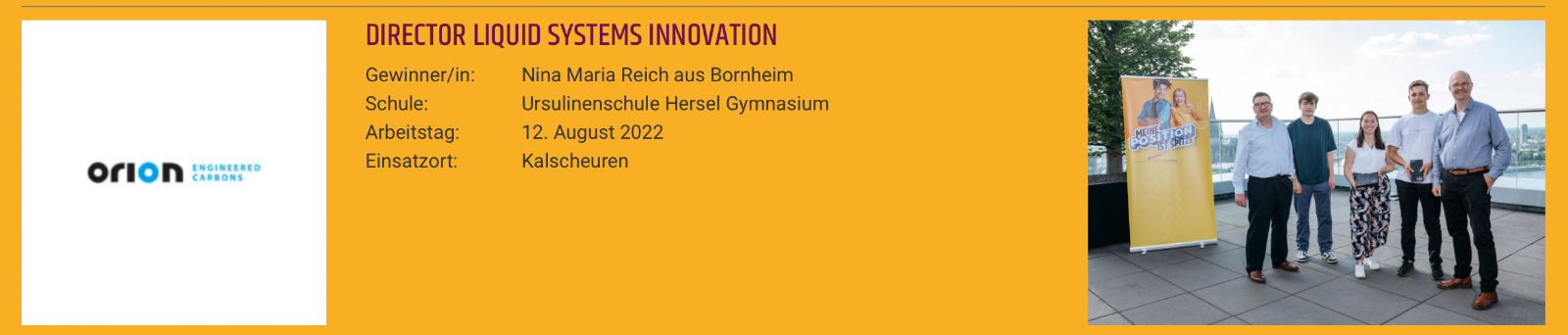Meine Position ist spitze 1